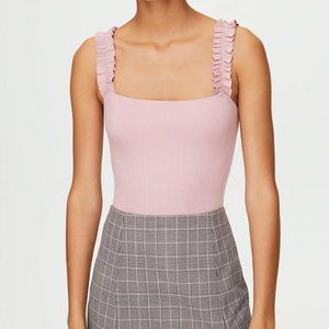 ARITZIA Sunday Best FIRECRACKER BODYSUIT - XS - Butter Yellow